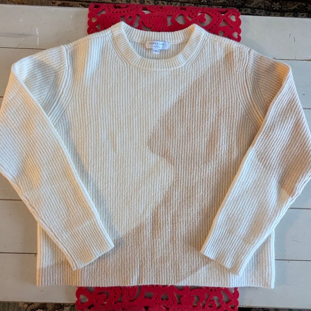 DEREK LAM COLLECTIVE: TWO TONE SWEATER - SIZE M - Picture 2 of 8